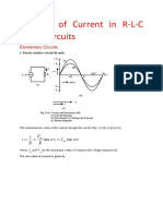 Solution of Current in R-L-C Series Circuits