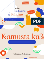 Mga Gawaing Pangkomunikasyong Filipino