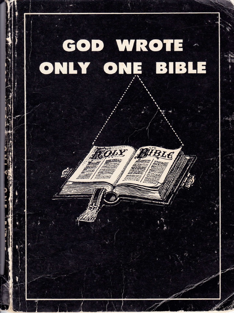 God Wrote Only One Bible Jasper James Ray PDF Arianism Bible