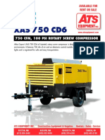 Atlas Copco XAS 750 CD6 Rental