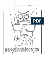 Desenhos Para Pintar Do Filme Marmaduke