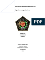 Laporan Praktikum Pemrograman Basis Data 3 Input Data Menggunakan Form