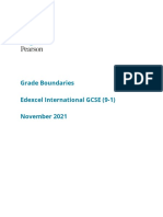 2111 IntGCSE (9-1) Subject Grade Boundaries V2
