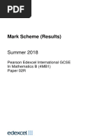 Mark Scheme (Results) : Summer 2018