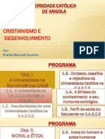 Universidade Católica de Angola Cristianimo e Desenvolvimento