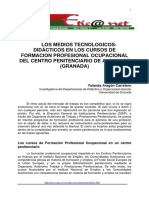 Medios tecnológicos en cursos de formación profesional penitenciaria