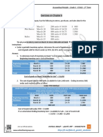 Exercises On Chapter 6: Accounting Principle - Grade 1 - FCASU - 2 Term