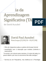 A Teoria da Aprendizagem Significativa (TAS) de David Ausubel