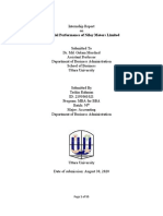 Financial Performance of Niloy Motors Limited