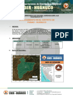 Reporte Complementario N°615 Deslizamiento en El Distrito de Panao - Pachitea