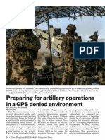 Preparing for Artillery Operations in a GPS Denied Environment