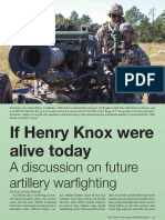 A Discussion on Future Artillery
