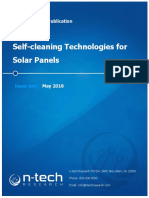 Self-Cleaning Technologies For Solar Panels: N-Tech Research Publication