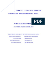 REPORT ON TOBACCO CESSATION THROUGH COMMUNITY INTERVENTION