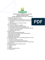 Unified Revision Guide On The New Jss Topics 2016/2017 ACADEMIC SESSION Subject:Bst (Biology) Class: Year 9 Time:45Mins