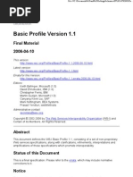 WS-I.basic Profile - Version 1.1