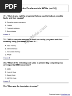 Computer Fundamentals Solved MCQs (Set-31)