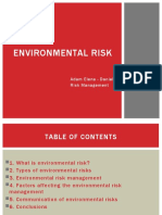 Environmental Risk: Adam Elena - Daniela Risk Management
