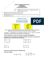 Tarea 4 Numeros Con Signo Ii 2do Periodo