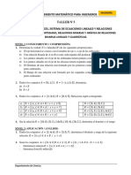 Relaciones binarias, matrices y ecuaciones lineales