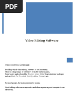 Video Editing Software