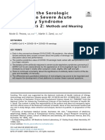 Measuringtheserologic Responsetosevereacute Respiratorysyndrome Coronavirus2