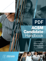 Acsm Candidate Handbook