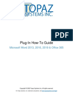 Plug-In How-To Guide: Microsoft Word 2013, 2016, 2019 & Office 365