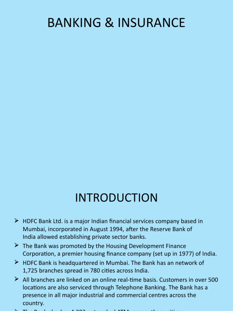 HDFC Bank Overview and Services | PDF | Banks | Debit Card