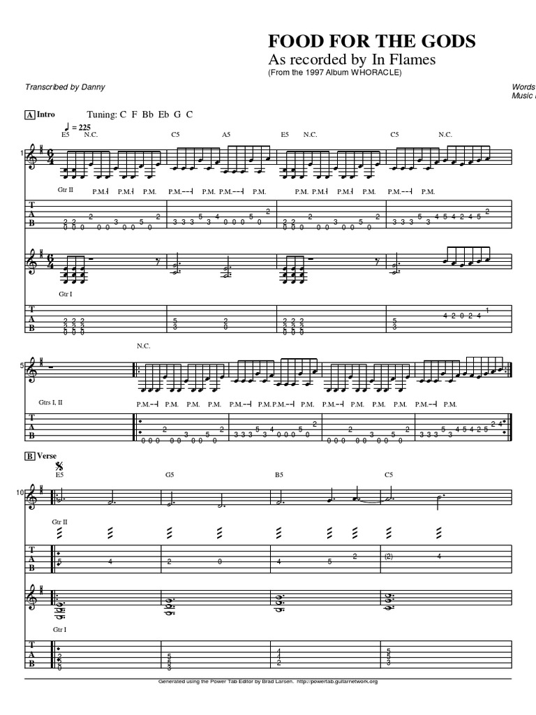 In Flames Food For The Gods GT PTB PDF Ajedrez