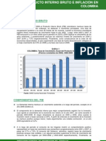 Evolución Del Pib e Inflación en Colombia, 2000-2009