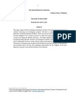 The External Financial Restricton. Esteban Pérez Caldentey