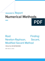 Root Finding Methods