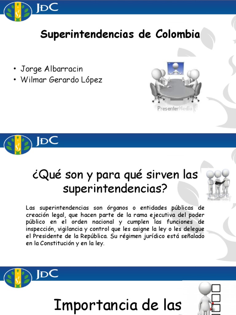 Superintendencias en Colombia: Funciones y Tipos | PDF | Business ...