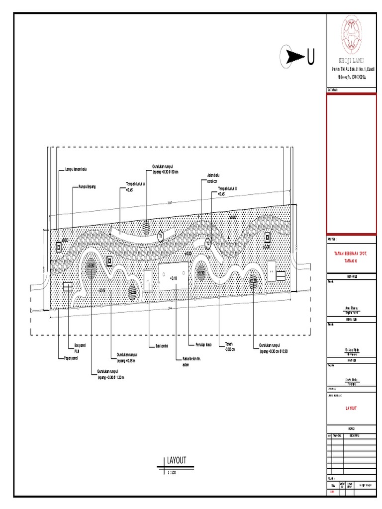 Layout Taman Perum TNI AL Candi | PDF
