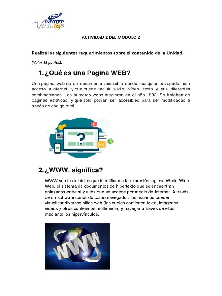 Conceptos Clave de Páginas Web y Navegadores | PDF | Página web | Red ...