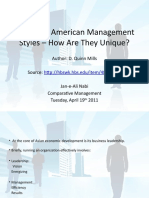 Asian and American Management Styles