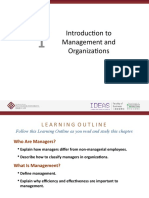 Introduction To Management and Organizations