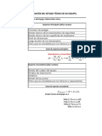 Ejemplo de determinación del estado técnico de un equipo o máquina