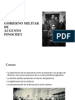 Gobierno militar de Pinochet: causas y consecuencias