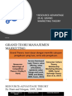 Resource-Advantage (R-A) Grand Marketing Theory