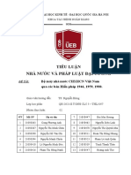 Tiểu Luận Bộ máy Nhà nước CHXHCN VN qua các bản Hiến pháp 1946, 1959, 1980 (Nhóm 02)