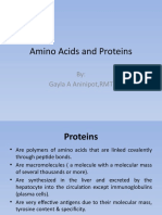 Amino Acids and Proteins: By: Gayla A Aninipot, RMT