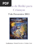 Flyer Curso Reiki Crianças