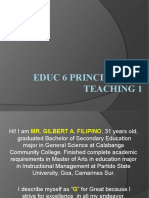 Educ 6 Principles of Teaching 1