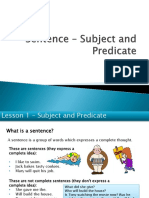 Finding Subjects and Predicates