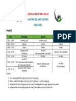 JADWAL PESANTREN KILAT Kelas 2