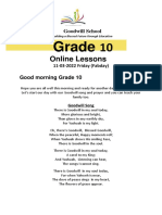 Grade: Online Lessons