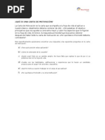 CARTA DE MOTIVACIÓN