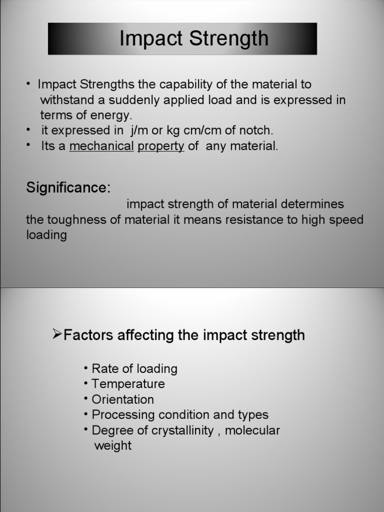 Understanding Impact Strength Testing | PDF